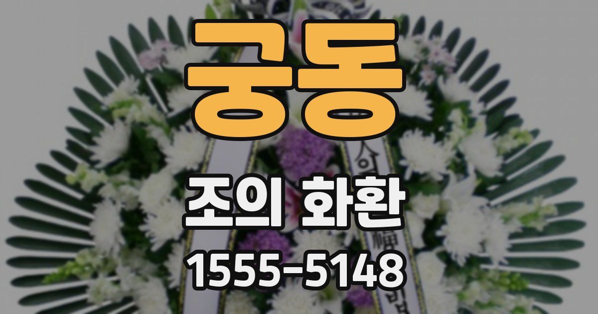 궁동 조의 화환