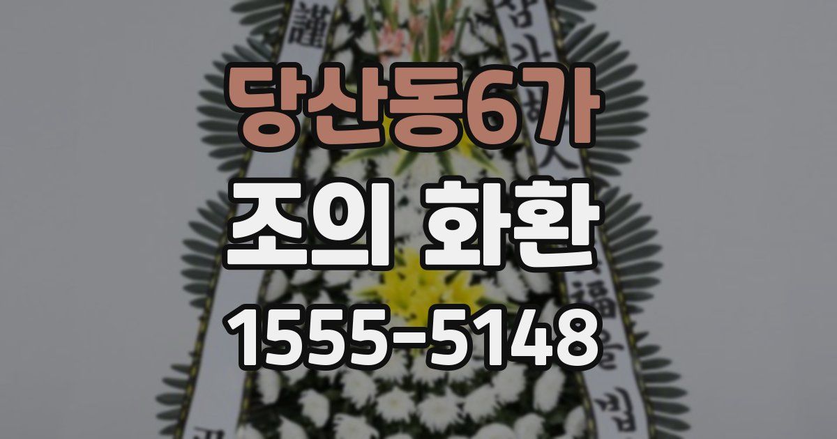 당산동6가 조의 화환
