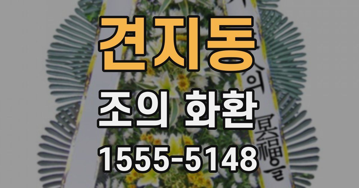 견지동 조의 화환