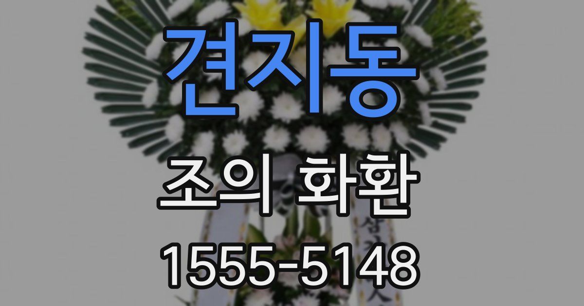 견지동 조의 화환