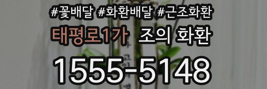태평로1가 조의 화환