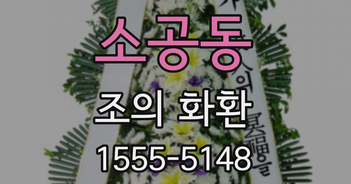 소공동 조의 화환