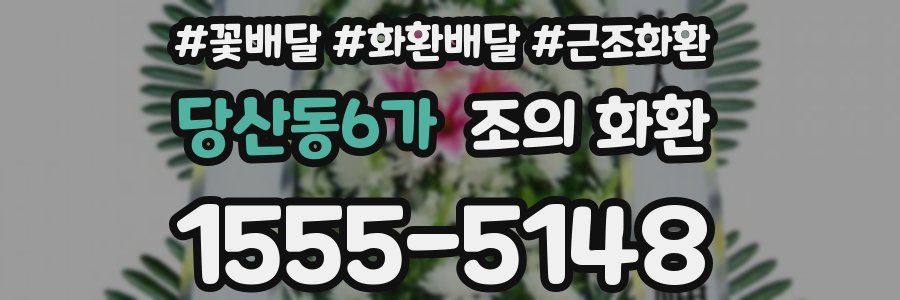 당산동6가 조의 화환