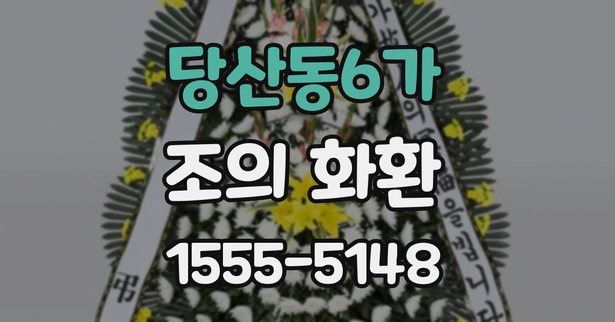 당산동6가 조의 화환