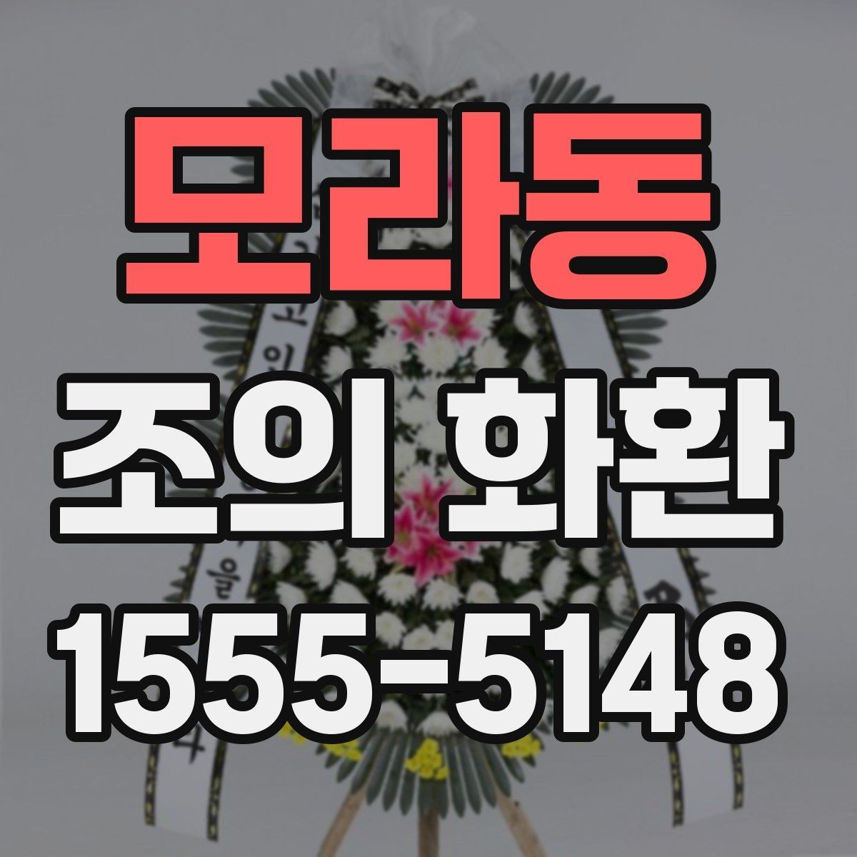 모라동 조의 화환 비용 구성과 차이