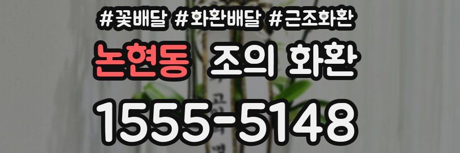 논현동 조의 화환