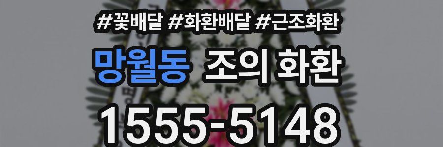 망월동 조의 화환