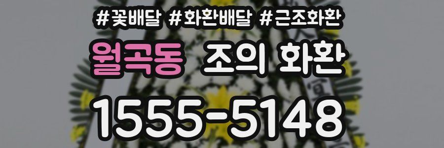 월곡동 조의 화환