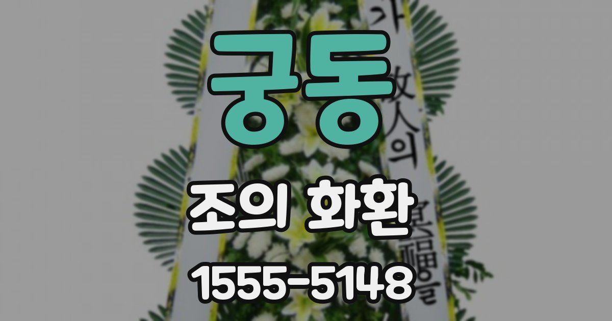 궁동 조의 화환
