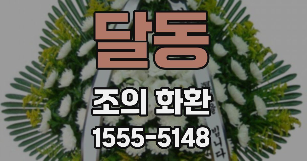 달동 조의 화환