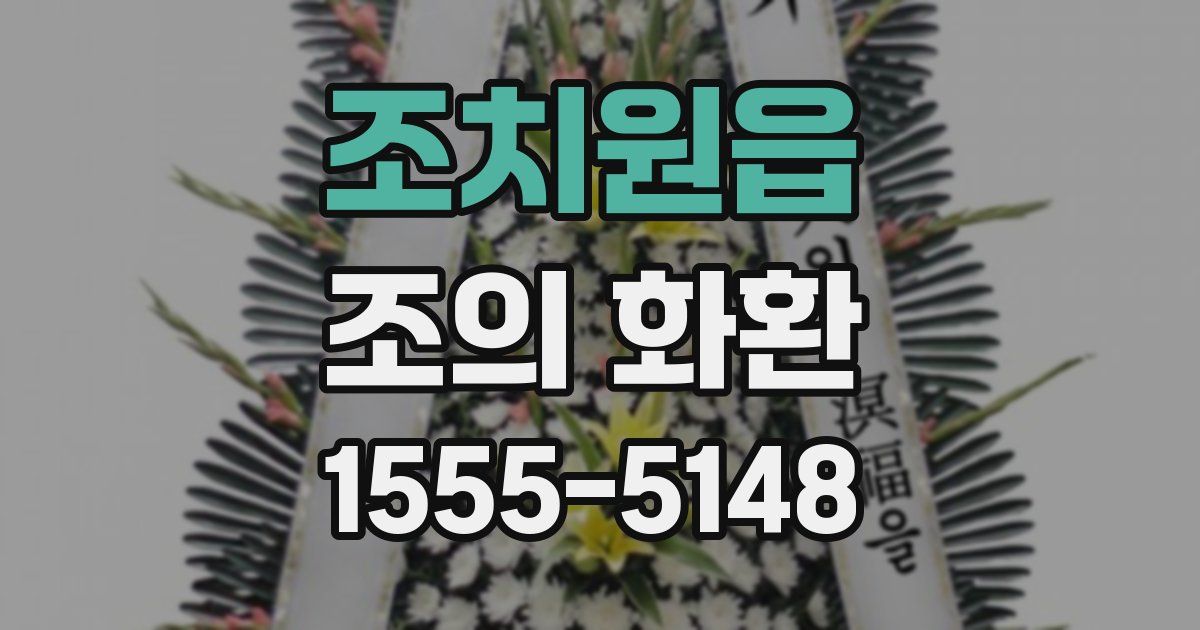 조치원읍 조의 화환