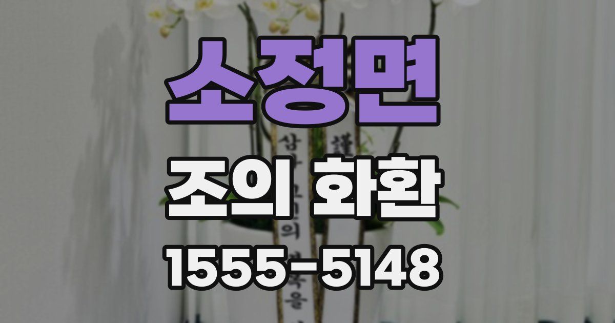 소정면 조의 화환
