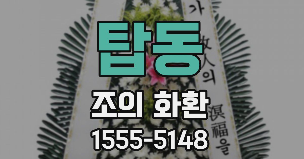 탑동 조의 화환
