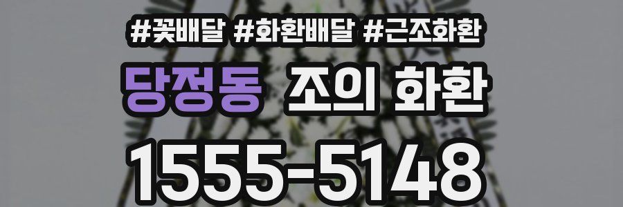 당정동 조의 화환