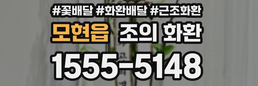 모현읍 조의 화환