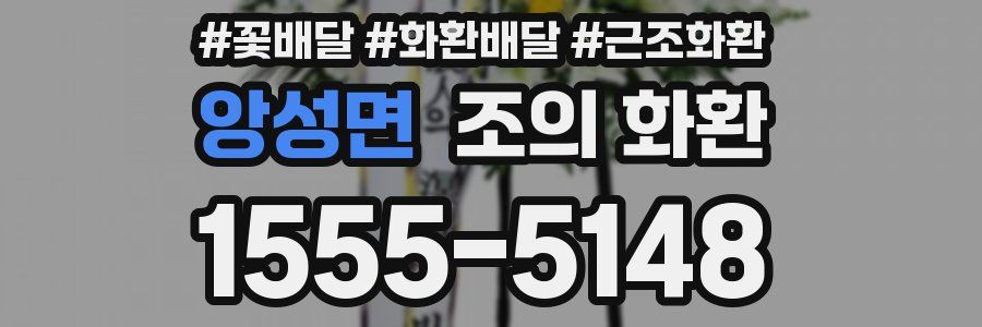 앙성면 조의 화환
