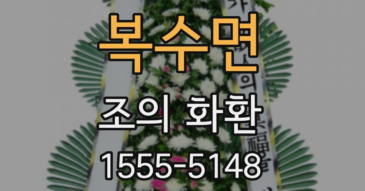 복수면 조의 화환