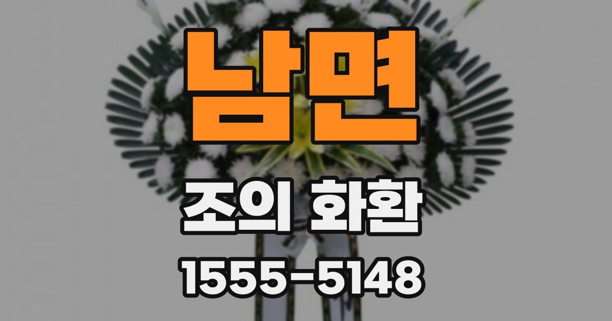 남면 조의 화환