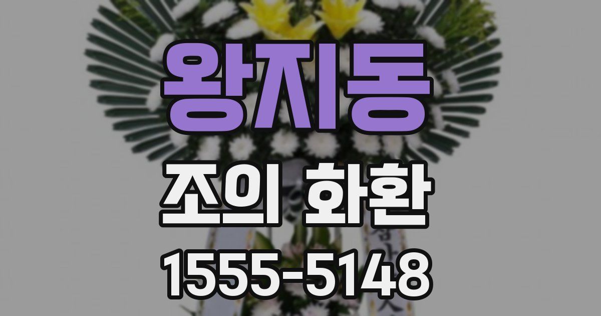 왕지동 조의 화환