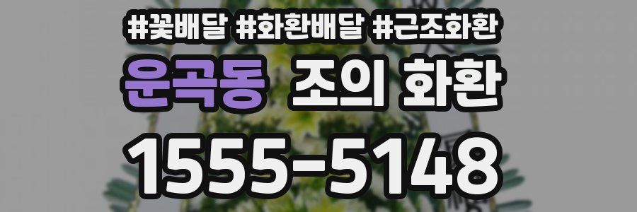 운곡동 조의 화환