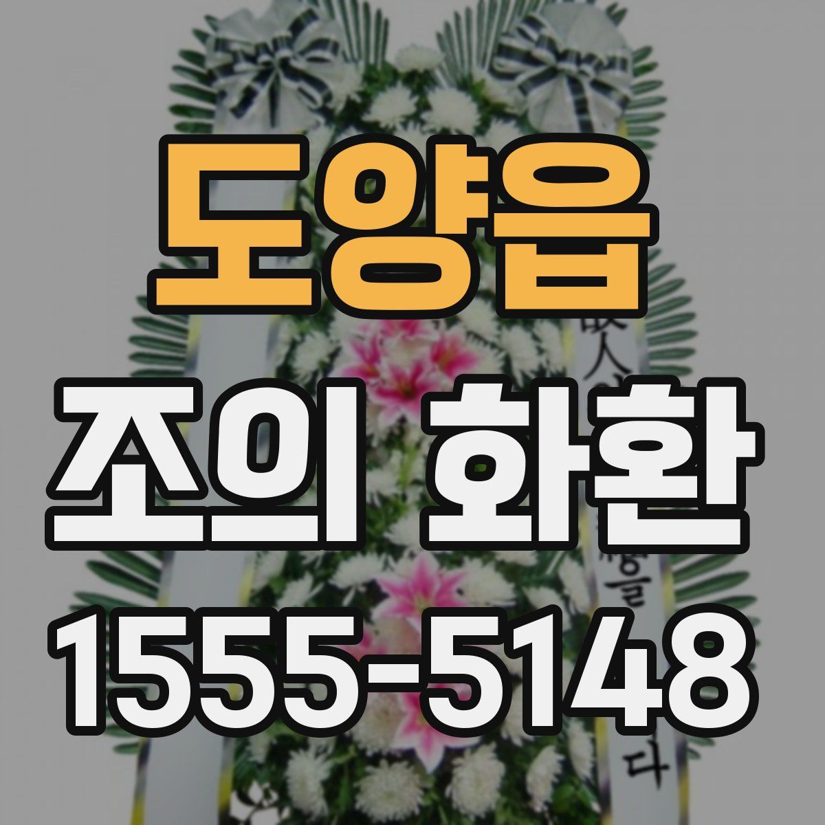 도양읍 조의 화환