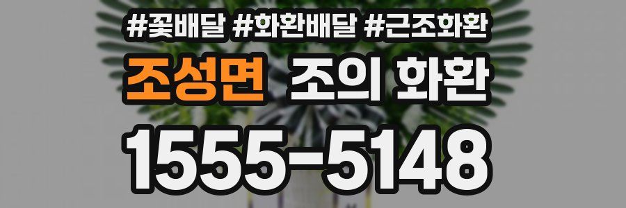 조성면 조의 화환