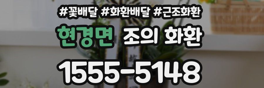 현경면 조의 화환