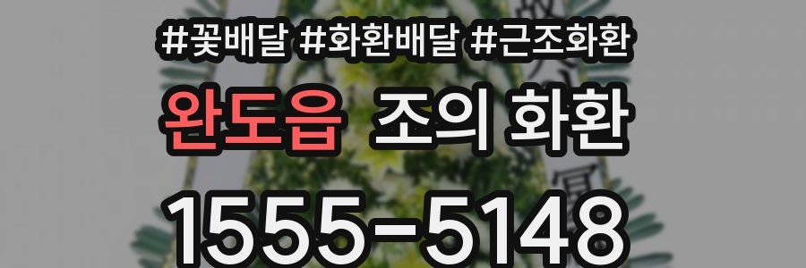 완도읍 조의 화환