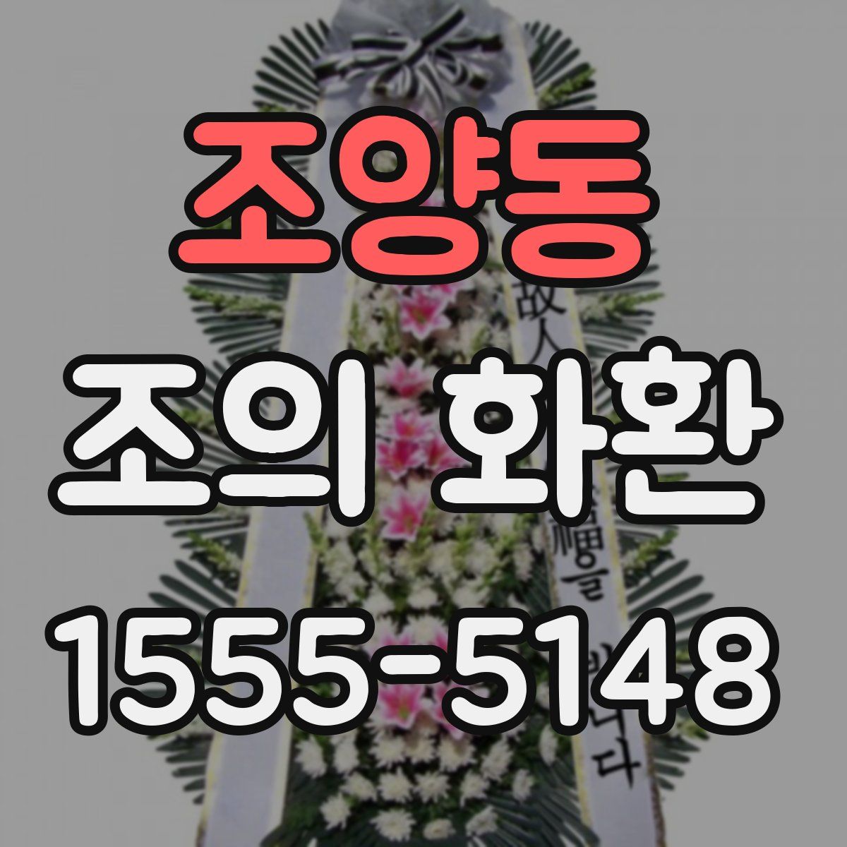 조양동 조의 화환