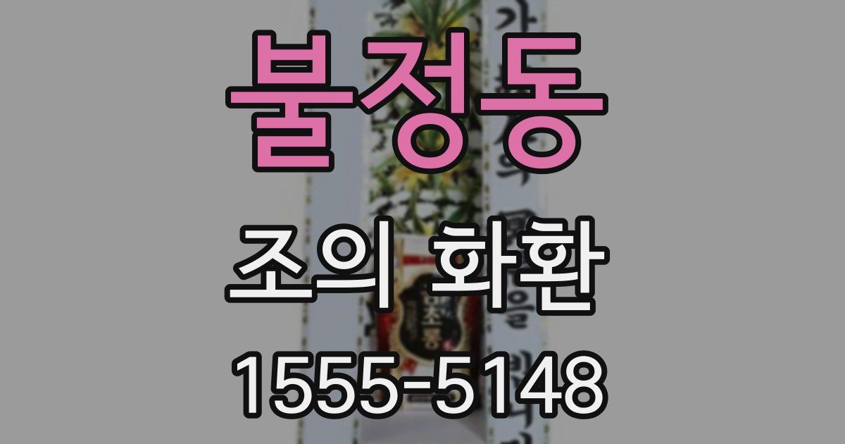 불정동 조의 화환