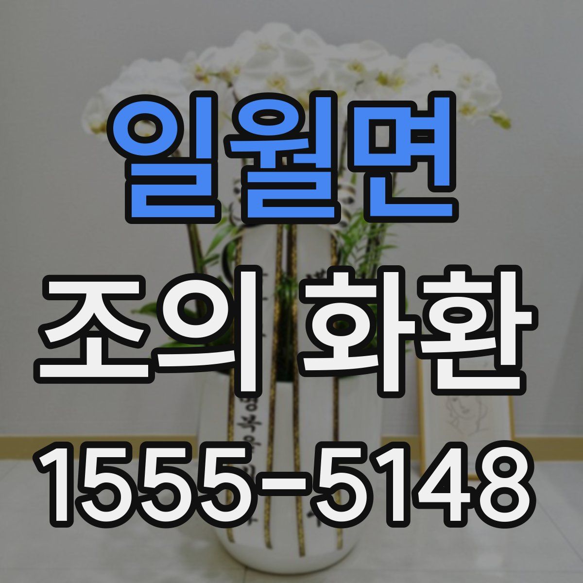 일월면 조의 화환