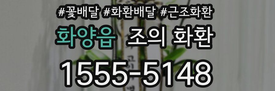 화양읍 조의 화환