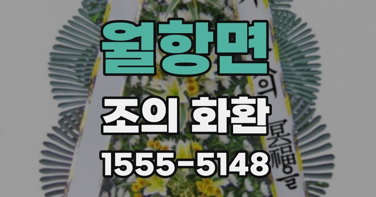 월항면 조의 화환
