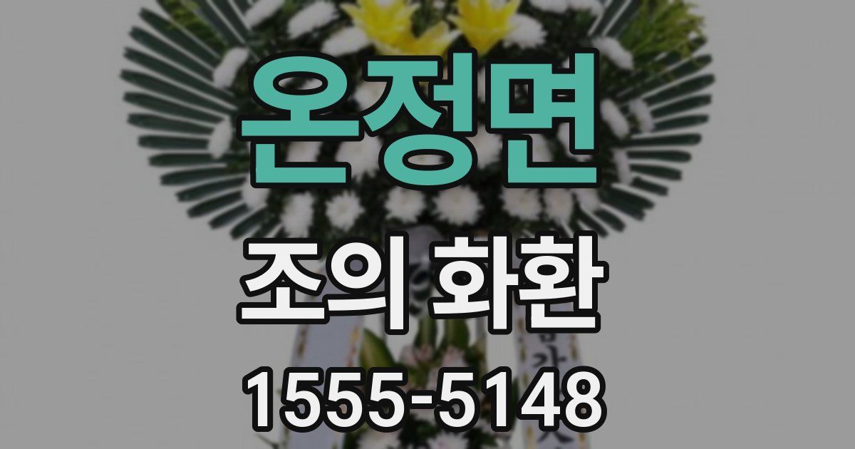 온정면 조의 화환