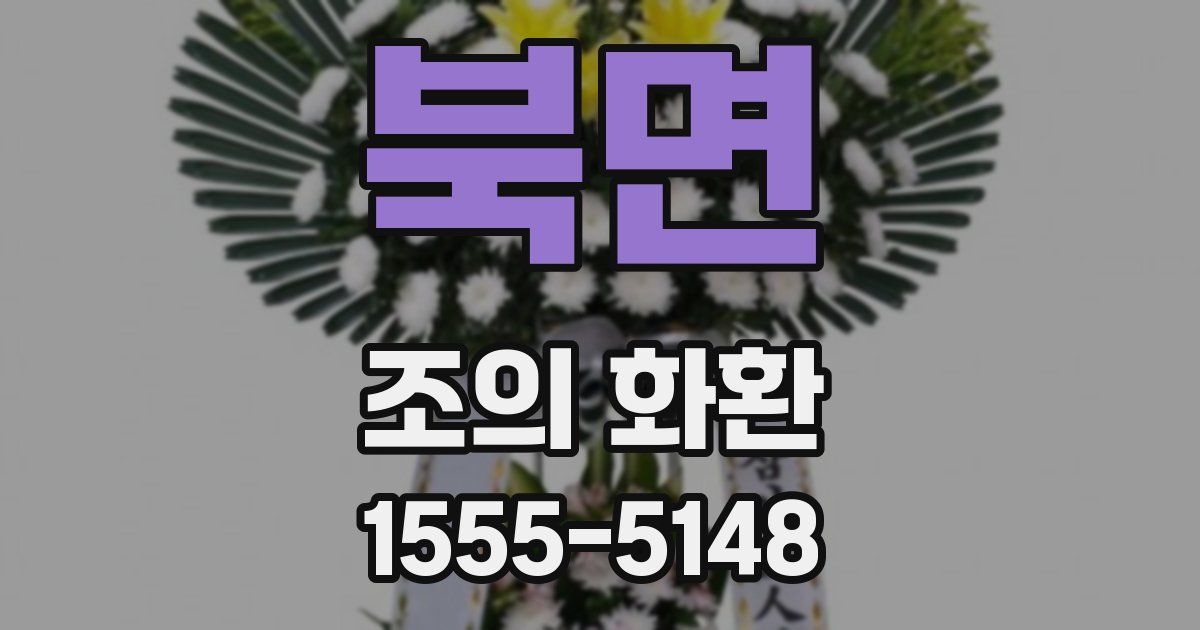 북면 조의 화환