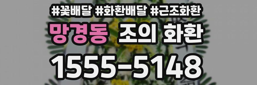 망경동 조의 화환