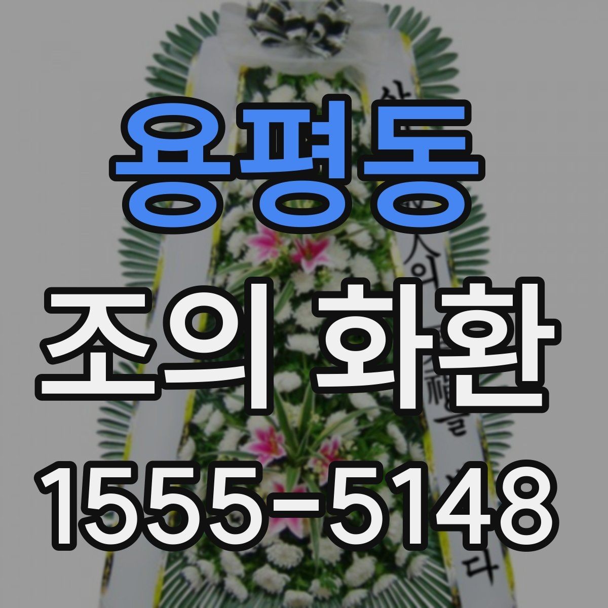 용평동 조의 화환 보내는 위치를 찾는 법
