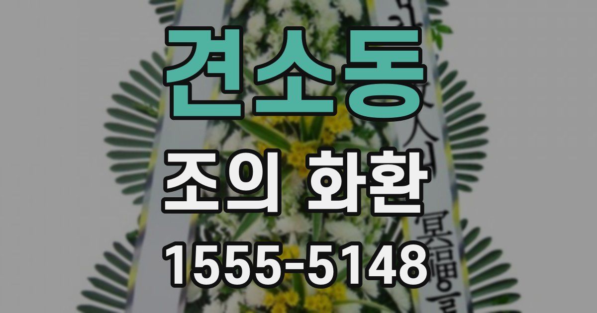 견소동 조의 화환