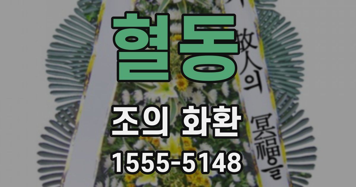 혈동 조의 화환