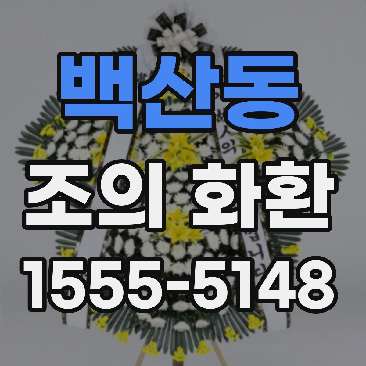 백산동 조의 화환