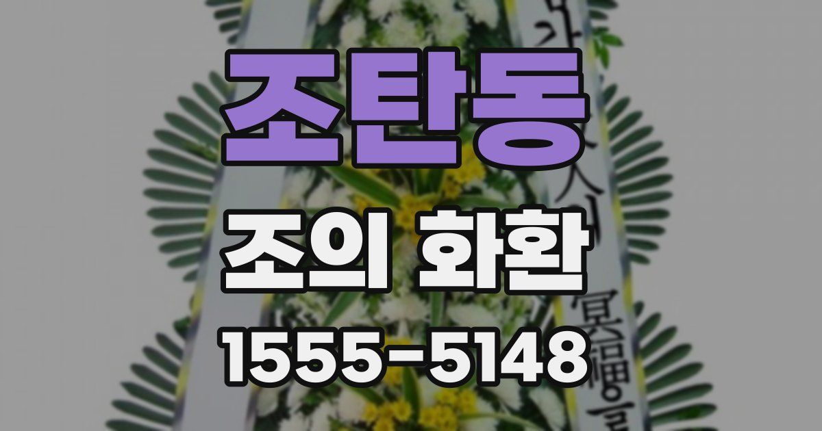 조탄동 조의 화환