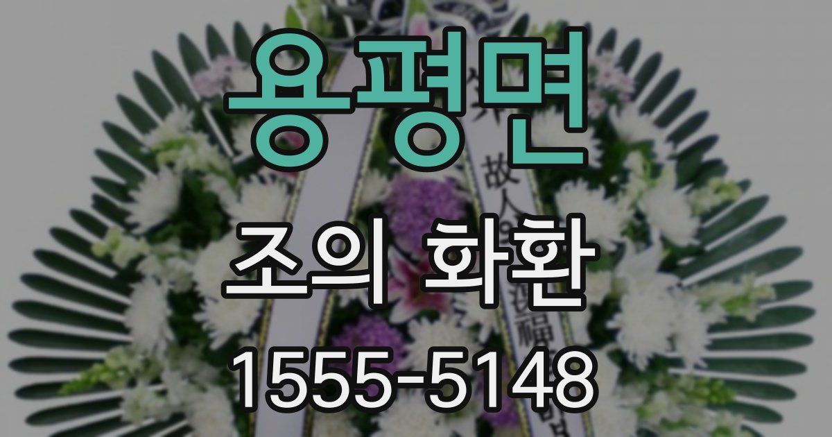 용평면 조의 화환