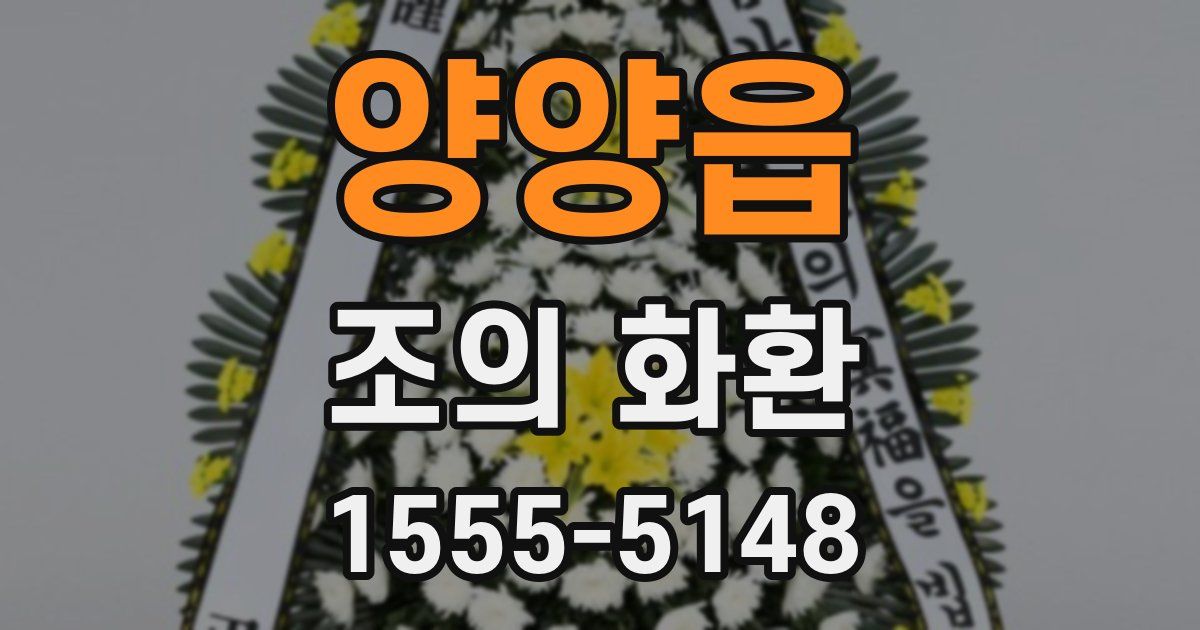 양양읍 조의 화환