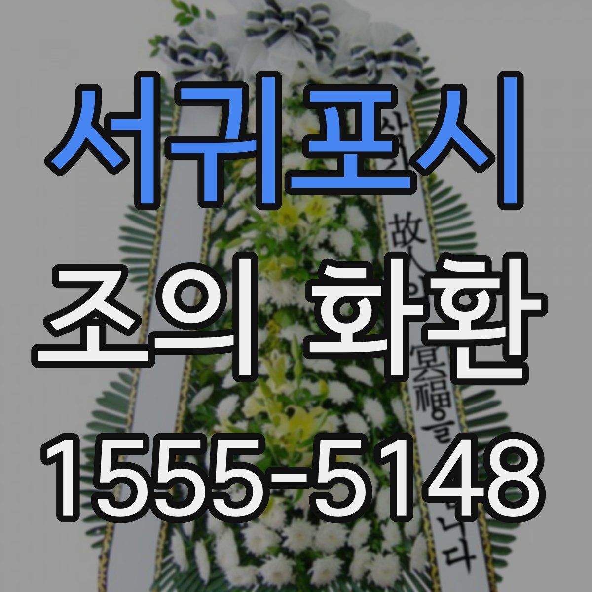 서귀포시 조의 화환