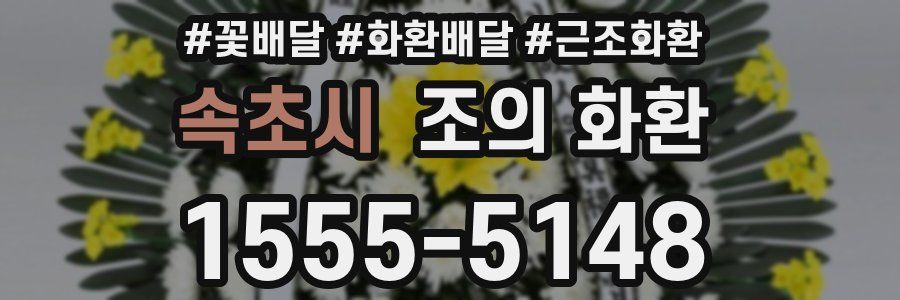 속초시 조의 화환