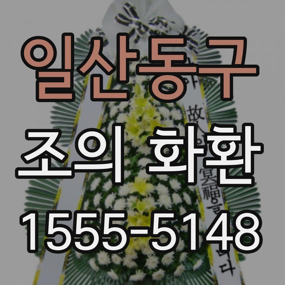 일산동구 조의 화환 축하용과 추모용 차이