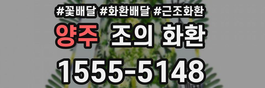 양주 조의 화환