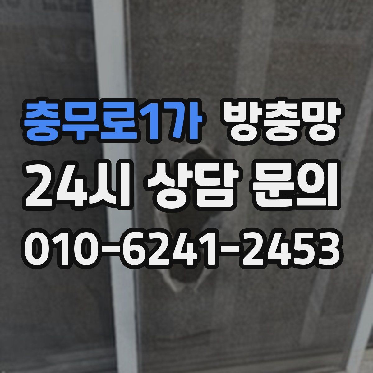 충무로1가 방충망 촘촘망이 필요한 상황은 언제일까