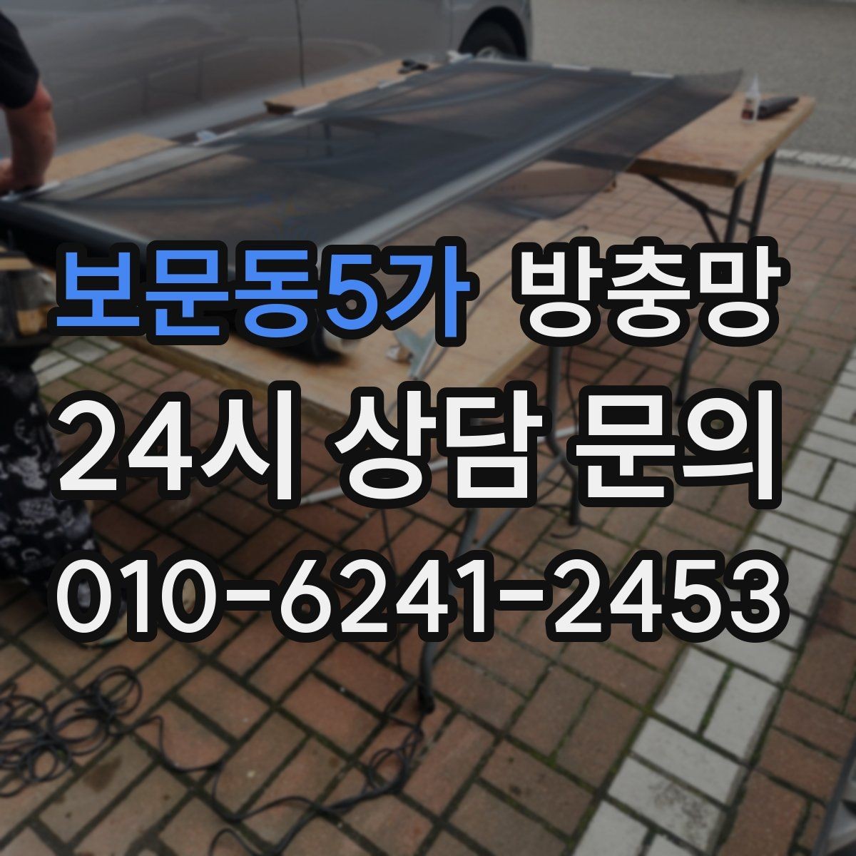 보문동5가 방충망 찢어진 채로 환기하면 벌레가 몰립니다
