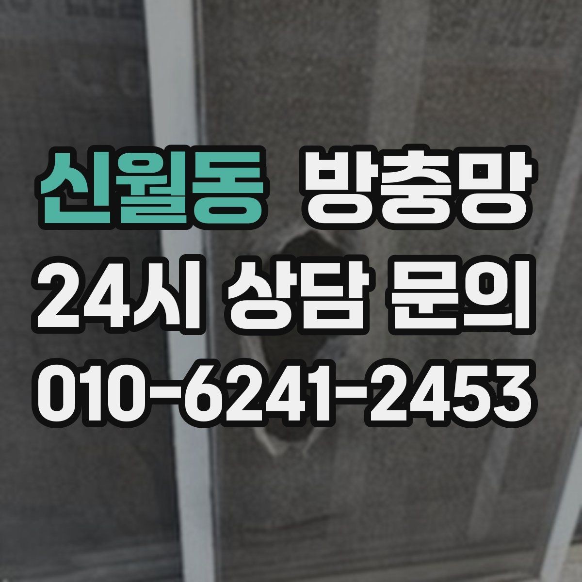 신월동 방충망 바람 불 때 덜컹거리면 고정 상태 점검